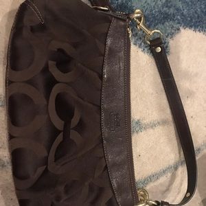 Authentic Coach brown handbag
